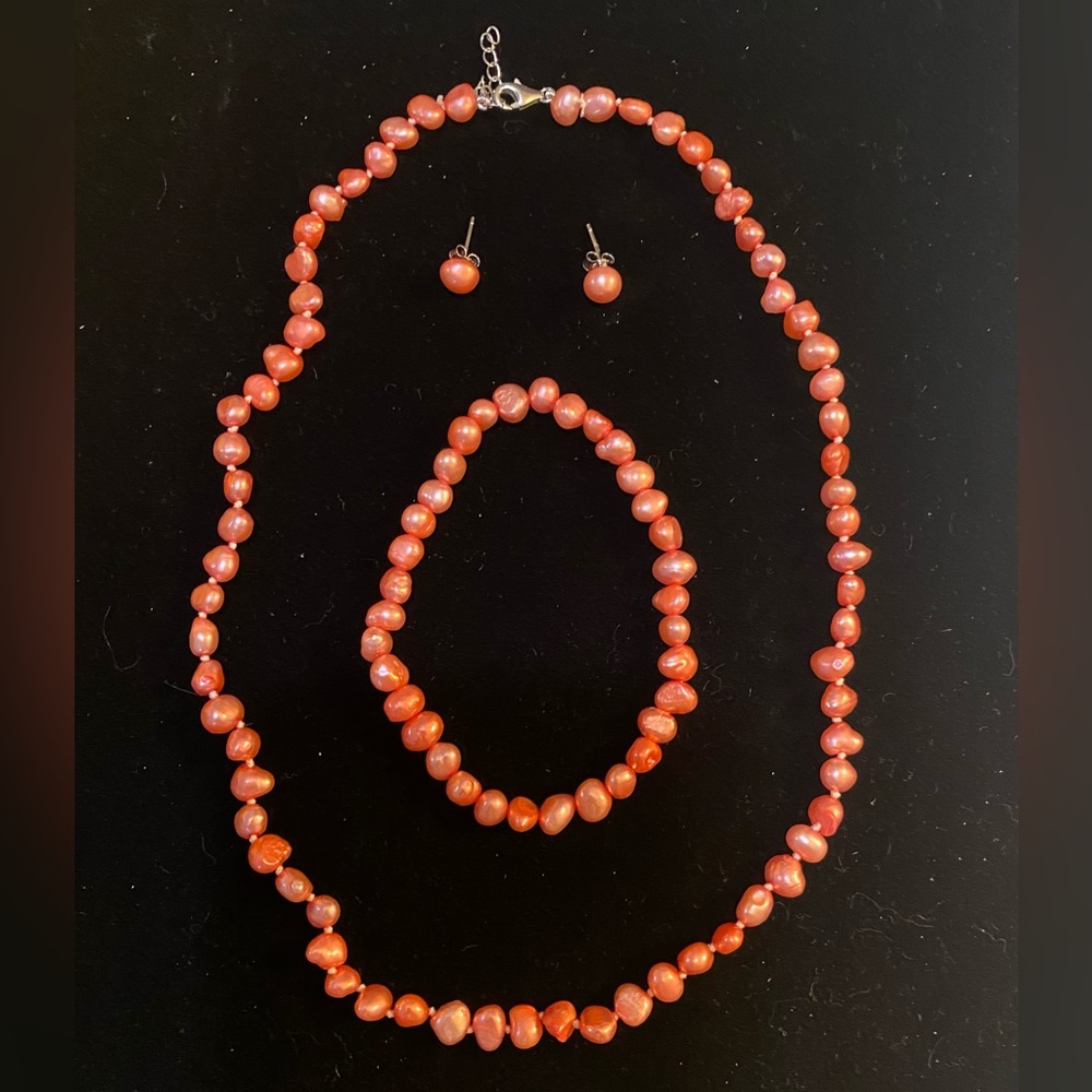 Freshwater Pearl Three Piece Set
